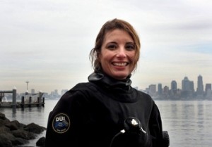 SCUBA diver Laura James